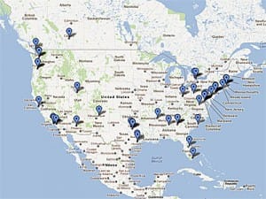 Urban Open Space 2012 Entries Map Urban Open Space 2012 Entries Map