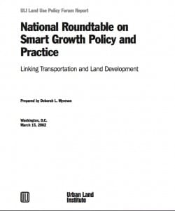 National Roundtable on Smart Growth Policy and Practice