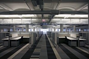 Click to enlarge Sullivan Center features large floor plates, high ceilings, and large windows, all of which are attractive features for office tenants today, especially technology tenants. Pictured here is the office space for the Walgreens E-commerce unit. Photo credit: Walgreens E-commerce